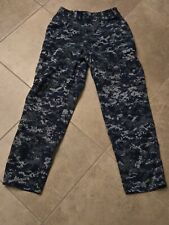 USGI Navy Working Uniform NWU Blue Digital Camouflage Pants Sz Small Regular  picture