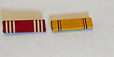 WW2 US Army 2 Ribbon Bar Good Conduct and Pearl Harbor American Defense PB WW11 picture