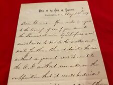1367 CIVIL WAR GEN HORATIO WRIGHT 1879 LETTER WILLETS POINT TO GE HS ABBOT picture