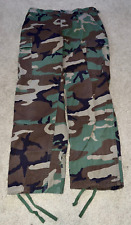 Army Navy Marine Woodland CAMO Cargo Combat Military Fatigue Pants - SMALL SHORT picture