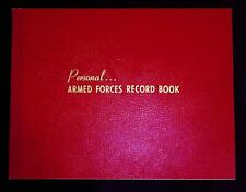 New unused 1955 Personal Armed Forces Record Book Complete Log Bell Publications picture