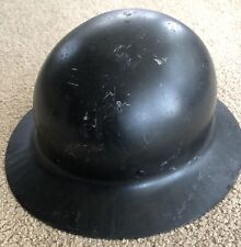 VTG Antique METAL Wauwatosa Warden Protective Hat  US GOV’T Property  (FREE S&H) picture