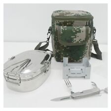 1 person outdoor active military mess kit repro mess tin tableware with bag  picture