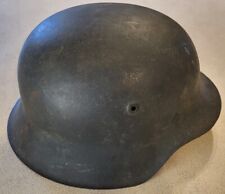 WWII German No Decal M42 Helmet w/ Liner. Large Size 68 hkp68 picture