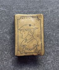 WW1 Ypres Trench Art Match Box Holder Original picture
