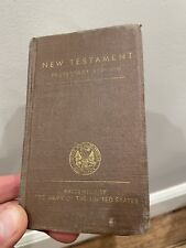 1942 New Testament Protestant Version US Army Pocket Edition WWII Bible NL picture