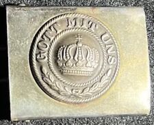WWI German Imperial Army Belt Buckle Gott Mit Uns Late War Steel 1917/1918 picture