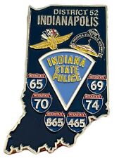 Rare Indiana State Police District 52 Challenge Coin State Trooper Traffic IN 1O picture