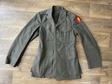 Vtg WW2 Marine Corps USMC Wool Uniform Jacket with Detachment Patch Seahorse An. picture