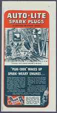WWII Autolite Spark Plugs Vintage Magazine Ad 1943 picture