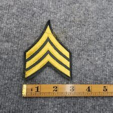 US Military Sergeant Gold Green Chevron Single Patch S0 picture