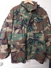 US ARMY BDU Med-Long COAT FIELD JACKET COLD WEATHER  CAMOUFLAGE PATTERN picture