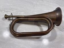 Vintage Brass Bugle In Used Condition picture