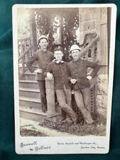 Cabinet Card of three 7th US Cavalry Privates picture