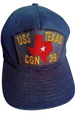 US Navy Baseball Hat Cap USS TEXAS CGN-39 US Naval Cruiser USN SHIP Snapback  picture
