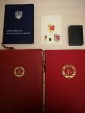 Rare Full Set officer badge honor documents silver Germany Komsomol GDR USSR DDR picture