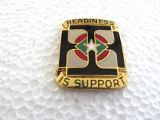 US ARMY DUI CREST PIN E-25, 171st CSG, SUPPORT GROUP, GARNER NC, VINTAGE, VGC picture