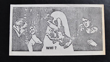 NVA / VC Oversized Propaganda   Anti War Leaflet for U.S. Troops LBJ Caricature picture