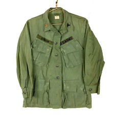Vintage Us Military Wind Resistant Jacket Size Small Green Vietnam Era 1967 picture