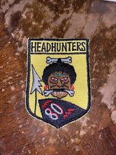 VIETNAM USAF 80TH TACTICAL FIGHTER SQUADRON PATCH HEADHUNTERS THEATER MADE RARE picture