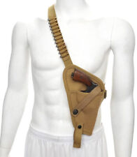 US WW2 M3 Victory Revolver Pilots Shoulder Holster Premium Canvas 12 Shell Loops picture