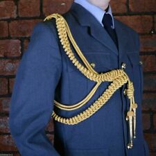 RAF GOLD AIGUILLETTE, BRITISH OFFICERS HIGH QUALITY RIGHT SHOULDER AIGULLETTE picture