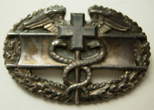 WW2 US Army Combat Medic Sterling Badge - Thick Heavy Strike  - PB picture