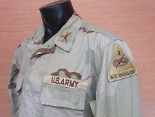 US Army 1st Armored Division 1-37 CPT Desert DCU 3 Color Jacket Coat Medium Long picture