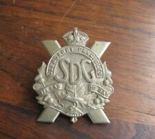 Canada WWII Cap Badge SDG Stormont Dundas Glengarry Highlanders Fencibles WW2 picture