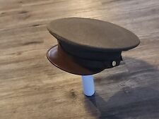 WW2 Era 1940s US Army Enlisted Visor Cap WWII Officer Hat picture