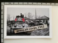 WW2 REPRO Photo Foto Wehrmacht Medium Tank Panzer V Panther Beut T-34 Russland  picture
