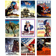 WW2 Propaganda Memorabilia Poster - World War 2 Military Army Vintage  picture