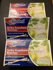 (3 boxes) (300 per box)Vintage Diamond Strike Anywhere Matches picture