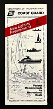 1978 US Coast Guard USCG New Light Requirements Recreational Boats Vtg Brochure picture