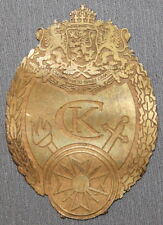 VINTAGE BULGARIAN MILITARY SMALL BRASS INSIGNIA picture