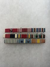 WW2 / Korean War US Army Cloth Ribbon Bar Rack Worn (V344 picture