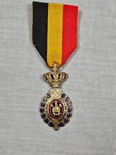 Genuine WW2 Period Belgian Labour Decoration Silver Second Class Medal picture