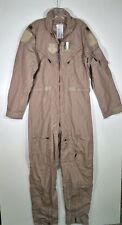 Military Flight Suit Flyers Coveralls CWU-27/P40L Regular Type 1 Class 2 Tan 380 picture