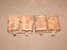 VINTAGE MILITARY 2 LEATHER  AMMO POUCHES picture