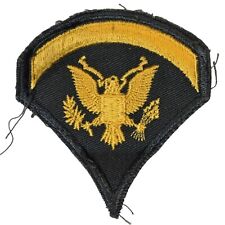 Vintage US Army Specialist 5 Rank Patch Embroidered Gold Eagle Insignia picture