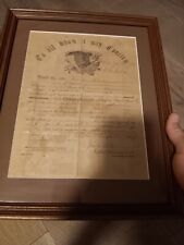 Civil War 1864 Discharge Paper  picture