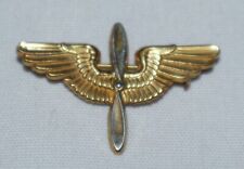 US Army Air Aviation | Sterling Two-Tone Corps Insignia Pin Propeller/Wings picture