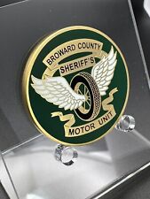 BSO - Broward Sheriff's Office Motor Unit - FirstGEN 1.5in GOLD challenge coin picture
