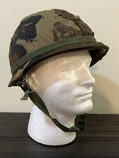 USGI 1980s M1 Helmet with M81 Woodland Cover Complete Set picture