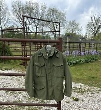 Vintage 1980 M-65 Olive Green Military Field Jacket Sz S/M Army USMC AIR FORCE picture