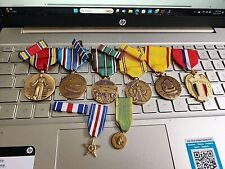 8-WW2 Medal + Ribbon Group- RARE WAC MINI MEDAL PLEASE LOOK AT STORE WW1-WW2 picture