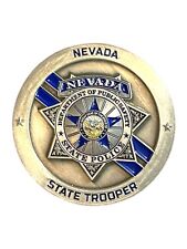 Rare Nevada State Police State Trooper 2in Challenge Coin NSP Highway Patrol 2V picture