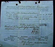 CIVIL WAR DATED STATE & COUNTY TAX RECEIPT w/ TAX ON (10) SLAVES picture