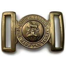 Original Royal Marines Corps Interlocking Marine Brass Belt Buckle 1902-1952 picture