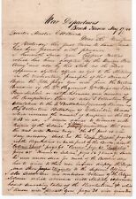 1844 War Department Letter to Quartermaster G. W. Beach Concerning Commission picture